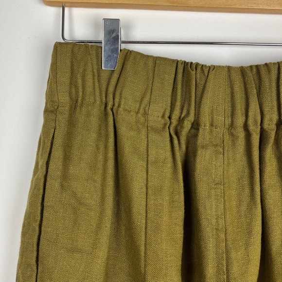• Elizabeth Suzann • Andy Trouser in Olive Midweight Linen - Picture 7 of 8
